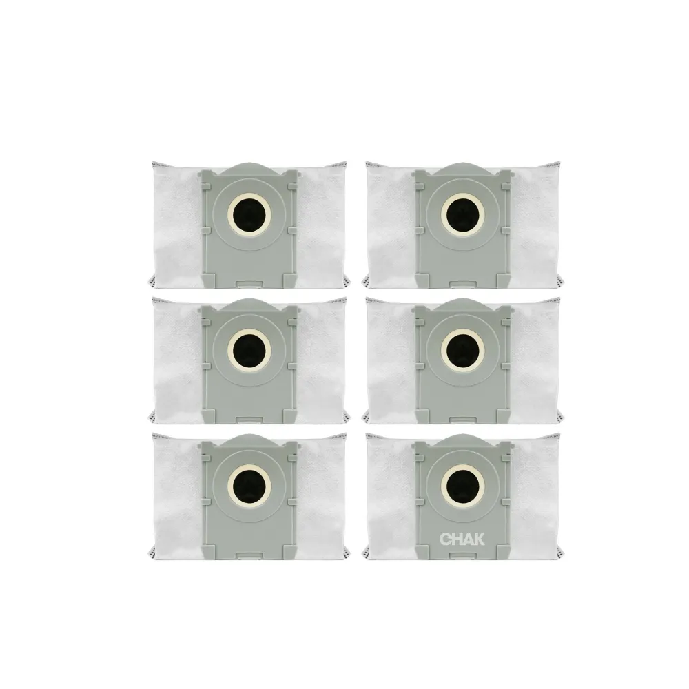 【CHAK】ECOVACS科沃斯 DEEBOT X8 PRO OMNI / T80 OMNI 副廠掃拖機配件超值組(集塵袋6入組)