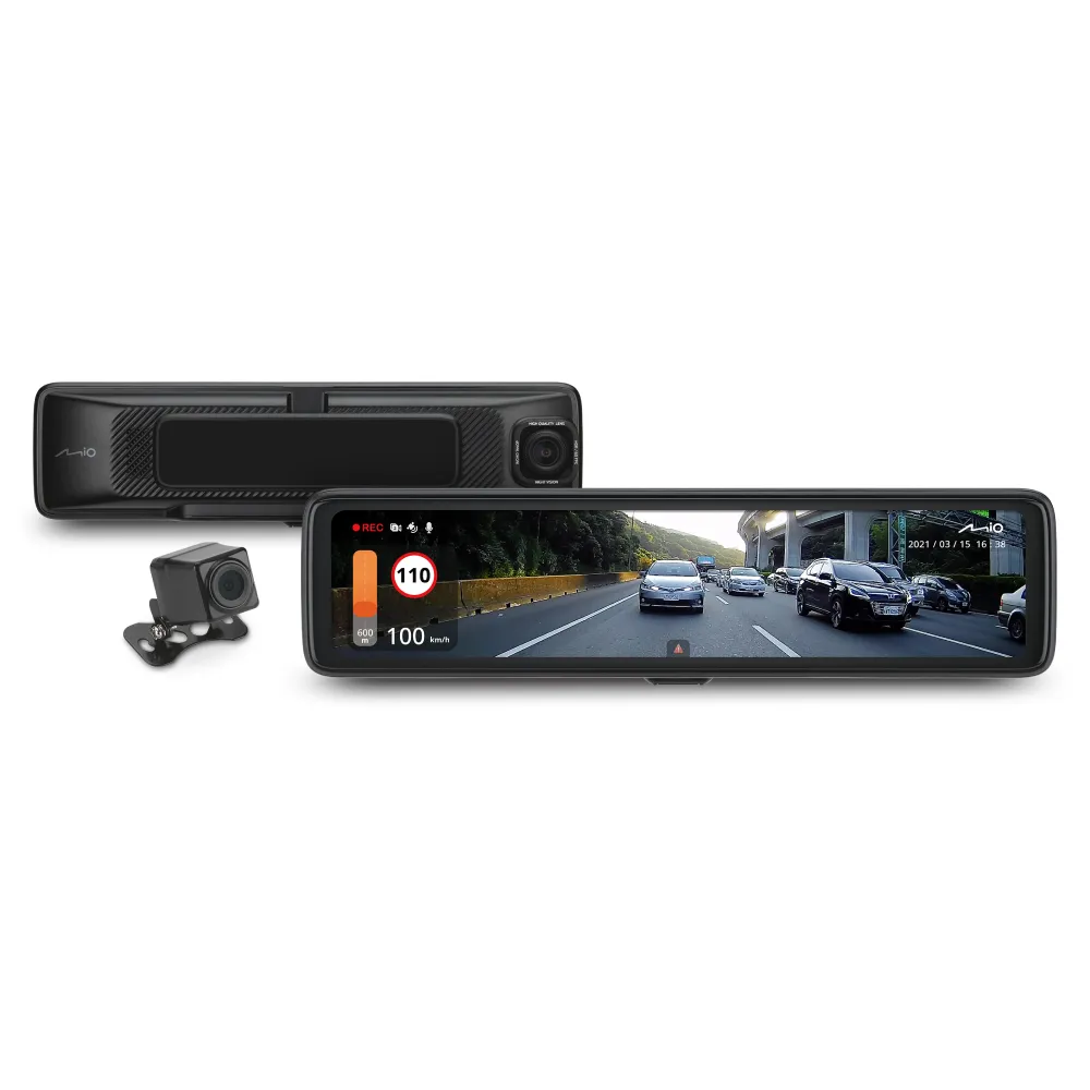 【Mio】含安裝限定車型 MiVue R850D (後鏡頭車外版)星光級HDR數位防眩 WIFI GPS 後視鏡型行車記錄器
