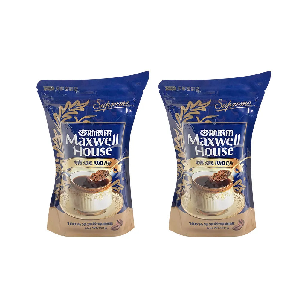 【Maxwell 麥斯威爾】精選即溶咖啡環保包X2包(150g/包)