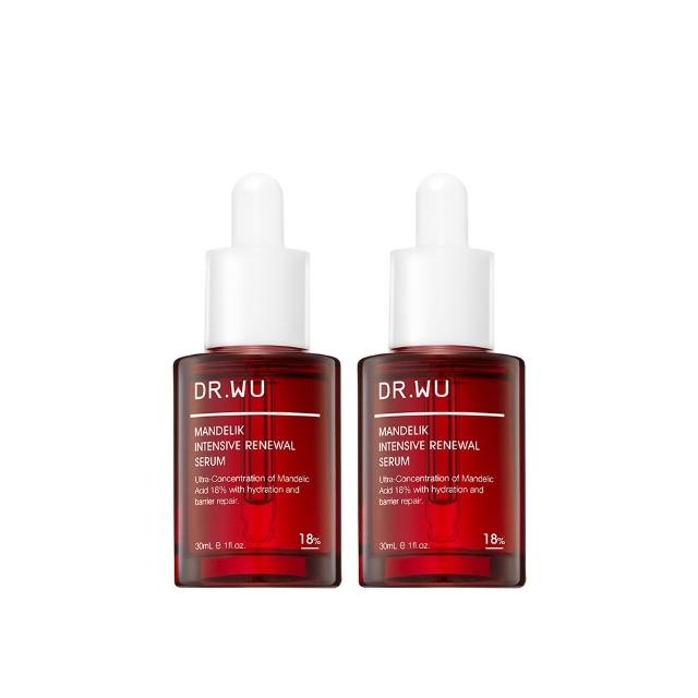 【DR.WU 達爾膚】杏仁酸亮白煥膚精華18％ 30ML(2入組)