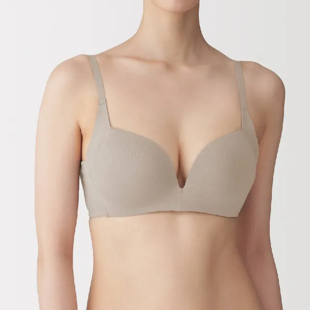 【MUJI 無印良品】女無鋼圈可調整胸型胸罩(黑色/淺米/摩卡棕)