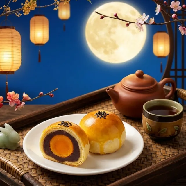 【順成蛋糕】豆沙蛋黃酥禮盒 *1盒 (9入/盒) 禮盒