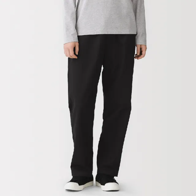 【MUJI 無印良品】女水洗棉舒適錐形褲(黑色/米色/煙燻粉/卡其綠)