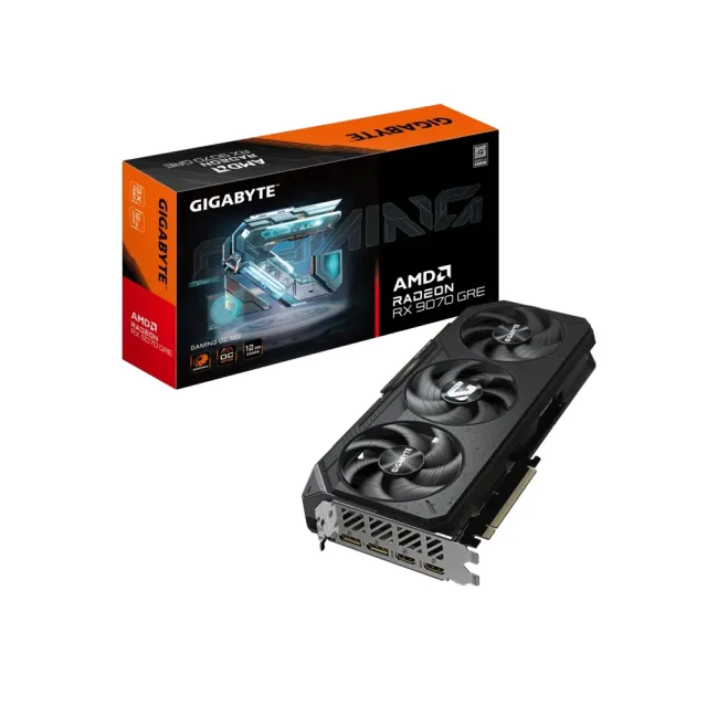【技嘉】顯卡+CPU組★RRadeon RX 9070 GRE GAMING OC 12G顯示卡+Ryzen R7-7800X3D Tray 8核心 CPU中央處理
