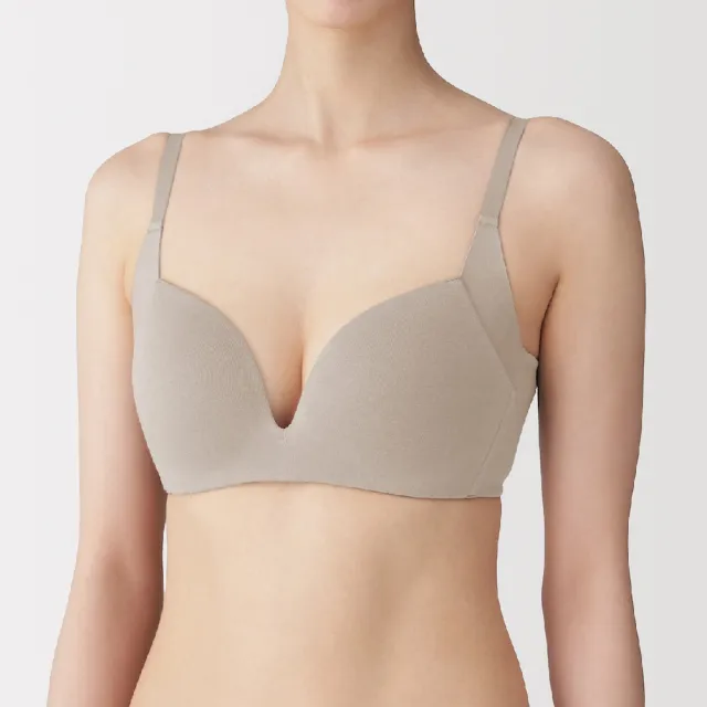 【MUJI 無印良品】女無鋼圈可調整胸型胸罩/加大尺寸(黑色/淺米/摩卡棕)