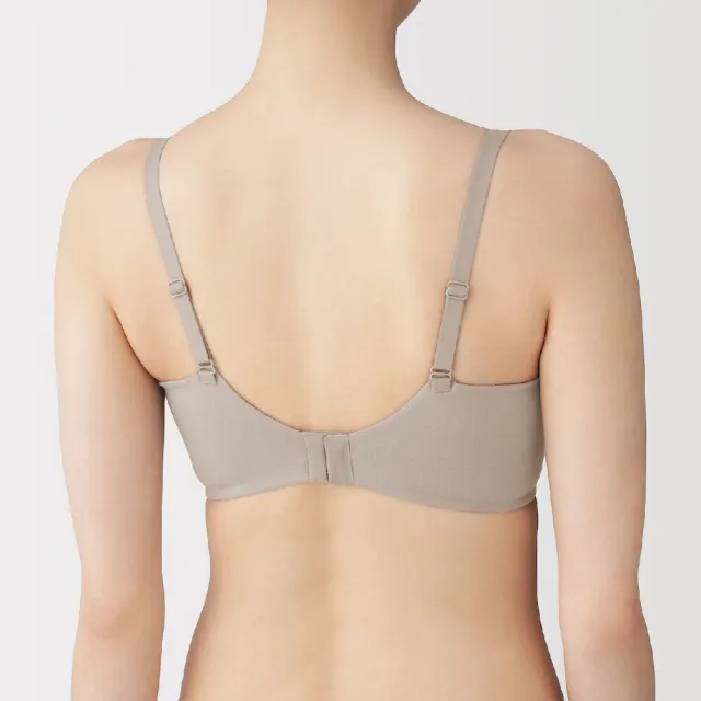【MUJI 無印良品】女無鋼圈可調整胸型胸罩/加大尺寸(黑色/淺米/摩卡棕)