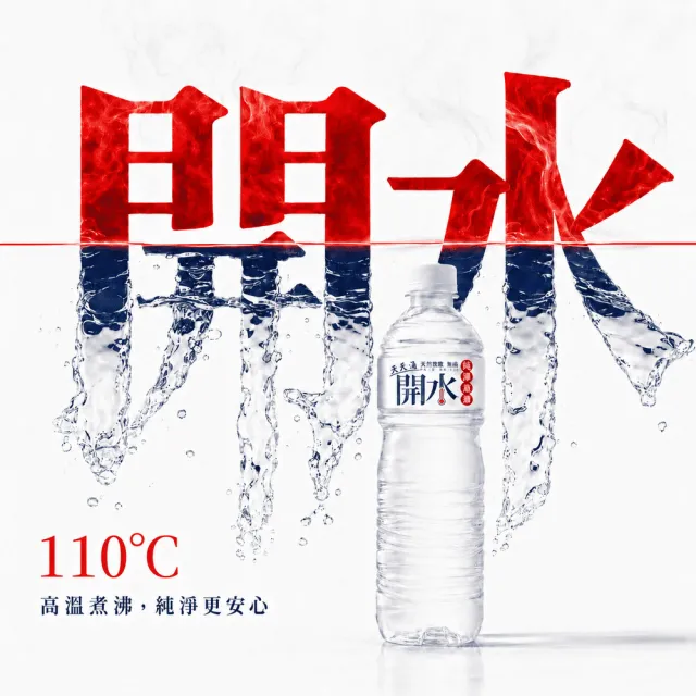 【SOLABLUE 潗淨藍】天天喝開水600mlx24入/箱(礦泉水 純水 高溫煮沸)