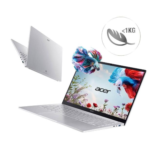 【Acer 宏碁】14吋CU5 999g極致輕薄 AI 筆電(Swift Air/SFA14-52M-516J/Ultra5-115U/16G/512G/W11)