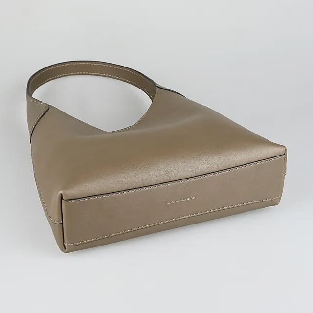 【COACH】COACH精品天然皮革Brooklyn燙金磁釦肩背包(小/深石灰)