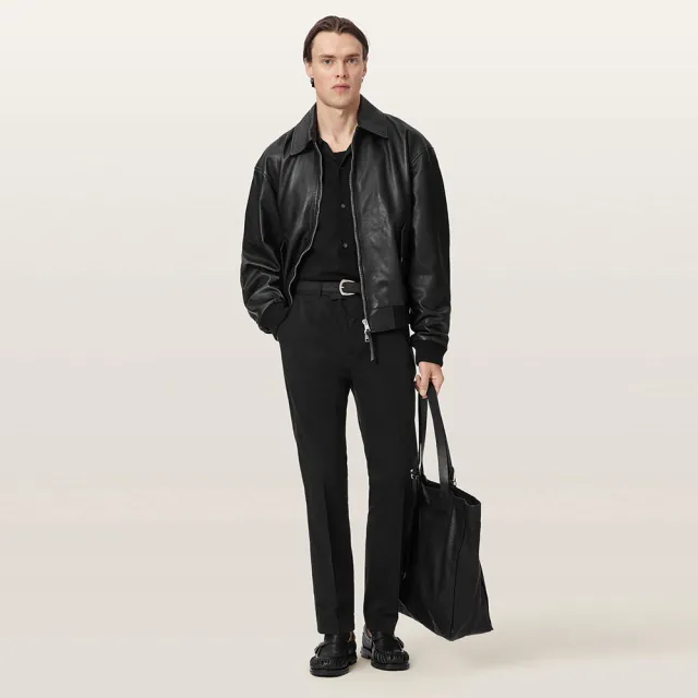 【ALLSAINTS】MARCO 羊皮飛行員外套皮衣 M042LD(寬鬆版型)