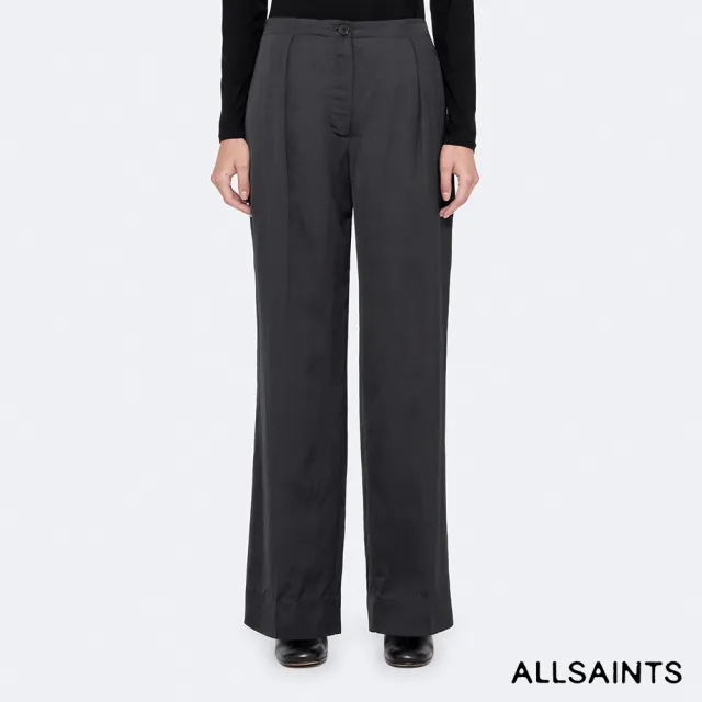 【ALLSAINTS】LEONIE 緞面中腰寬褲 W071TF(寬鬆版型)