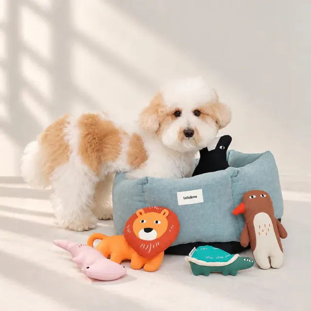 【tails&me 尾巴與我】尾巴毛夥伴 寵物響紙發聲玩具 獅子 F*2入組 (寵物玩具/狗玩具)