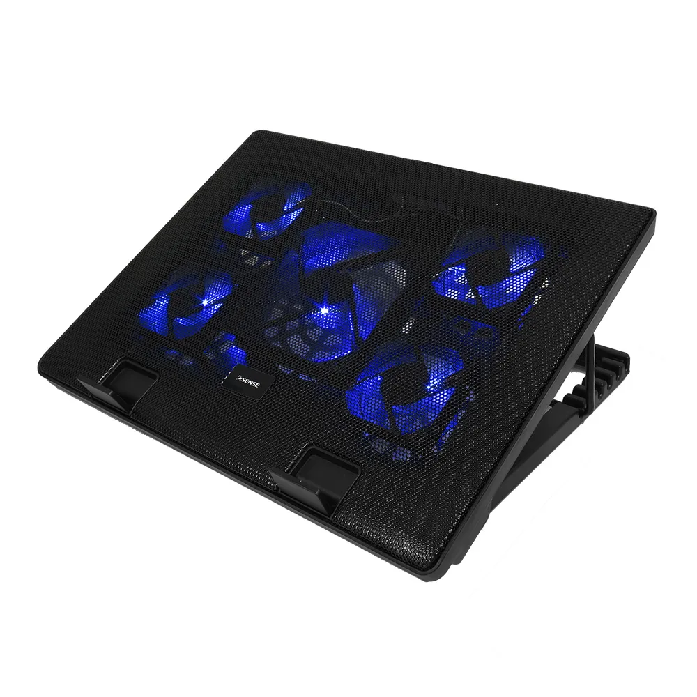 【ESENSE 逸盛】E-C11冷光五風扇筆電散熱墊(22-WNF011BK)