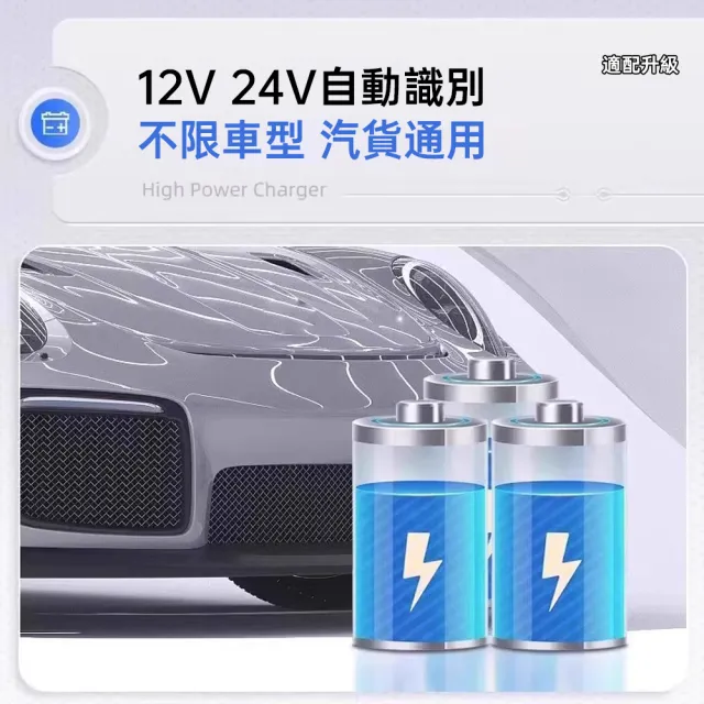 【ZHIPU 芝浦】電瓶充電機 智能修復電瓶充電器 汽車電瓶充電器 應急電源 智能溫控 充滿自停 多車型L