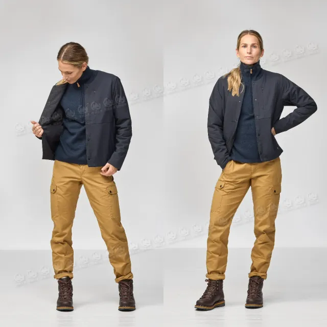 【Fjallraven】女 HC Insulated 夾克《化石》F14500179/保暖外套/薄外套/休閒外套