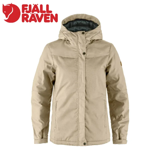 【Fjallraven】女 Stina Padded 夾克《化石》F14500170/保暖外套/連帽外套/休閒外套