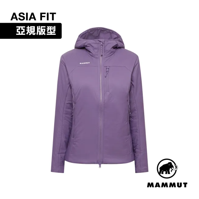 【Mammut 長毛象】Rime IN Hooded Jacket AF W 保暖繩化纖連帽外套 帕洛亞紫 女款 #1013-04120