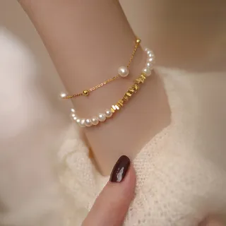 【Gulicc 古莉可】買一送二 氣質水晶珍珠手鍊 買手鍊送戒指(超值組 雙11 生日 首飾 飾品 禮物)