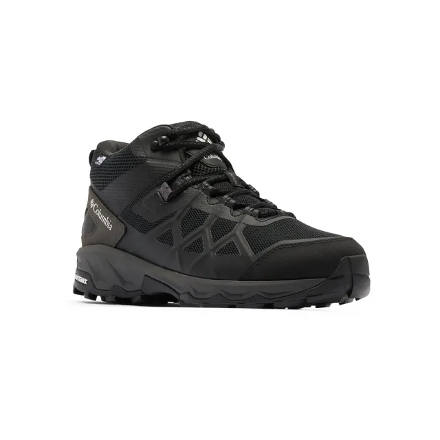【Columbia 哥倫比亞】男款-OD防水健行鞋(寬楦)-PEAKFREAK™ 3 MID OUTDRY™ WIDE-黑色(UBI10510BK/KF)