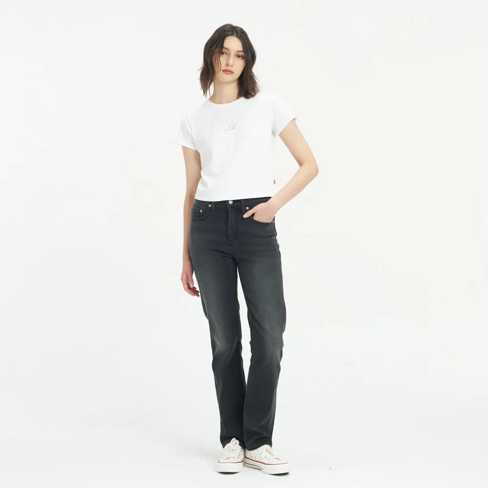 【LEVIS】Warm 保暖系列 724™ 高腰 直筒牛仔褲 女生牛仔褲 熱賣單品 18883-0435