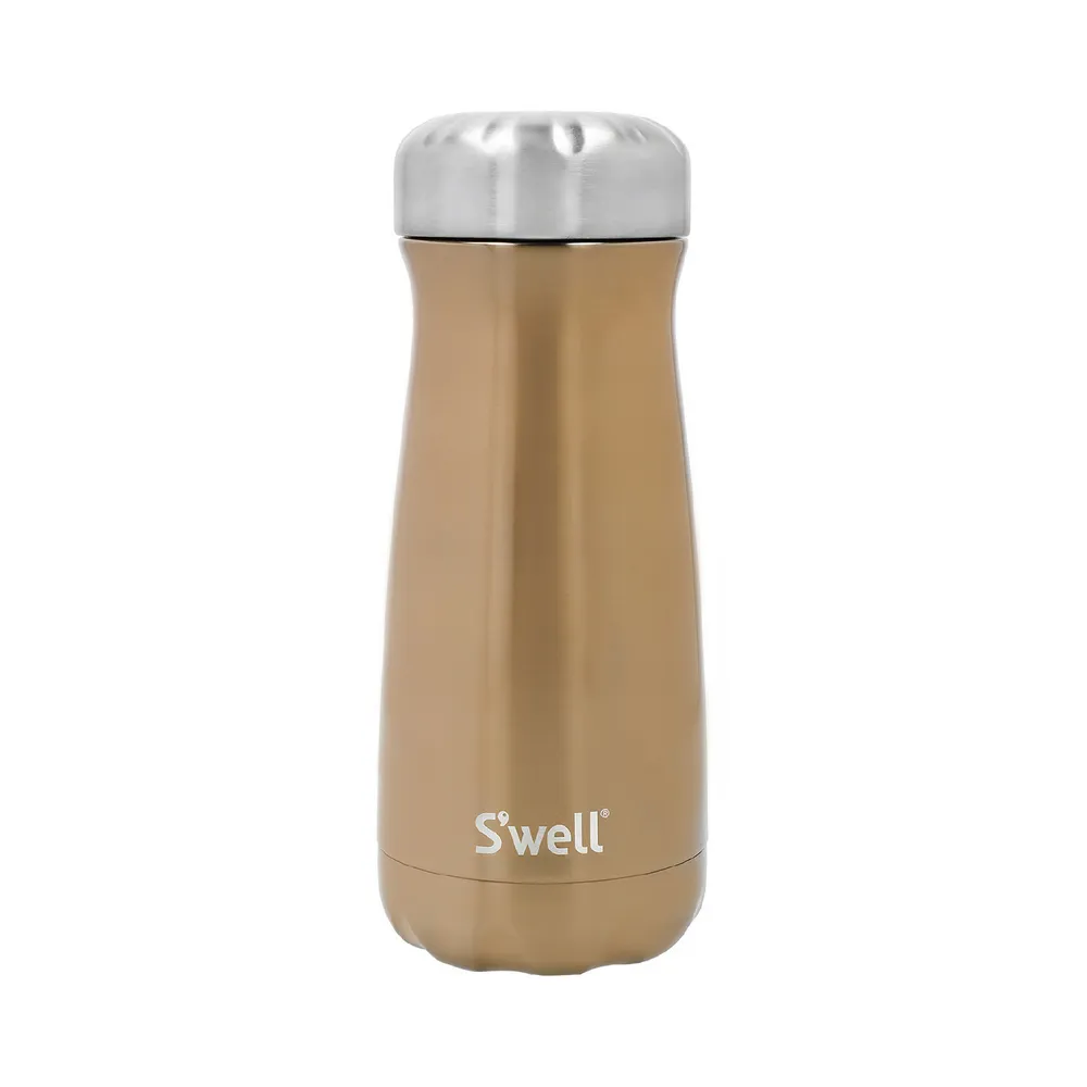【S’well】美國 Traveler不鏽鋼保溫瓶 香檳金470ml / swell 保溫杯 保冰杯 水壺 環保杯