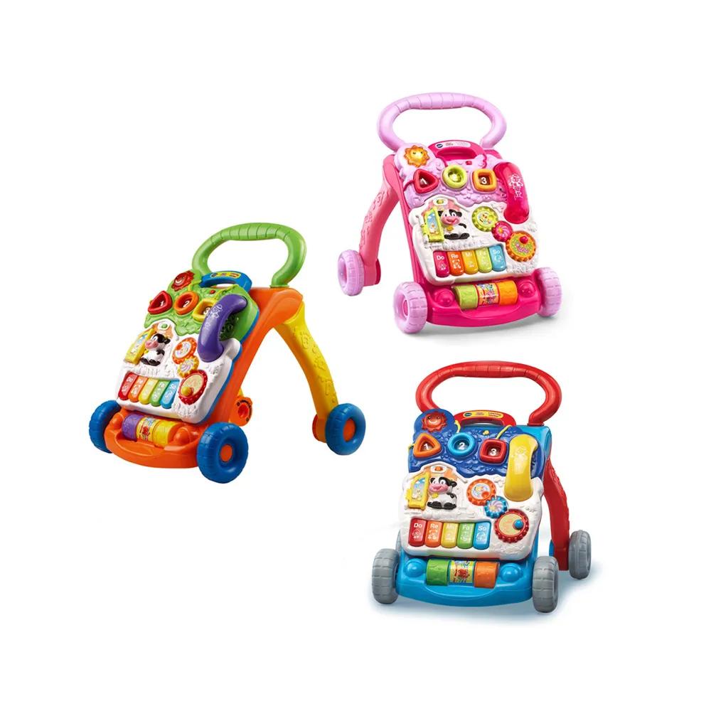 【Vtech】寶寶聲光學步車-3色可選(一車兩用歐美媽媽推薦)