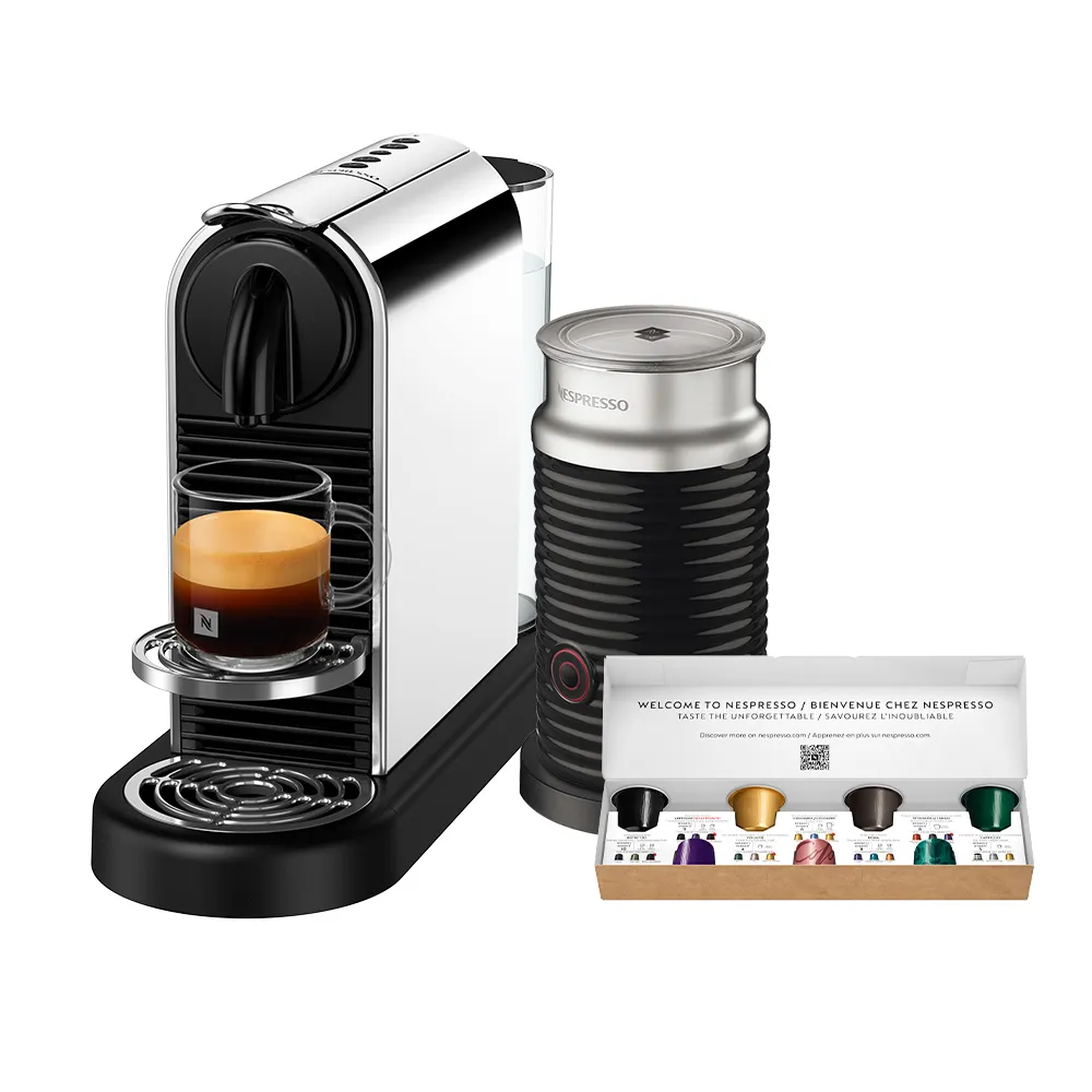 【Nespresso】膠囊咖啡機 CitiZ Platinum 奶泡機組合_多色任選 飲水機 全自動咖啡機(瑞士頂級咖啡品牌/)