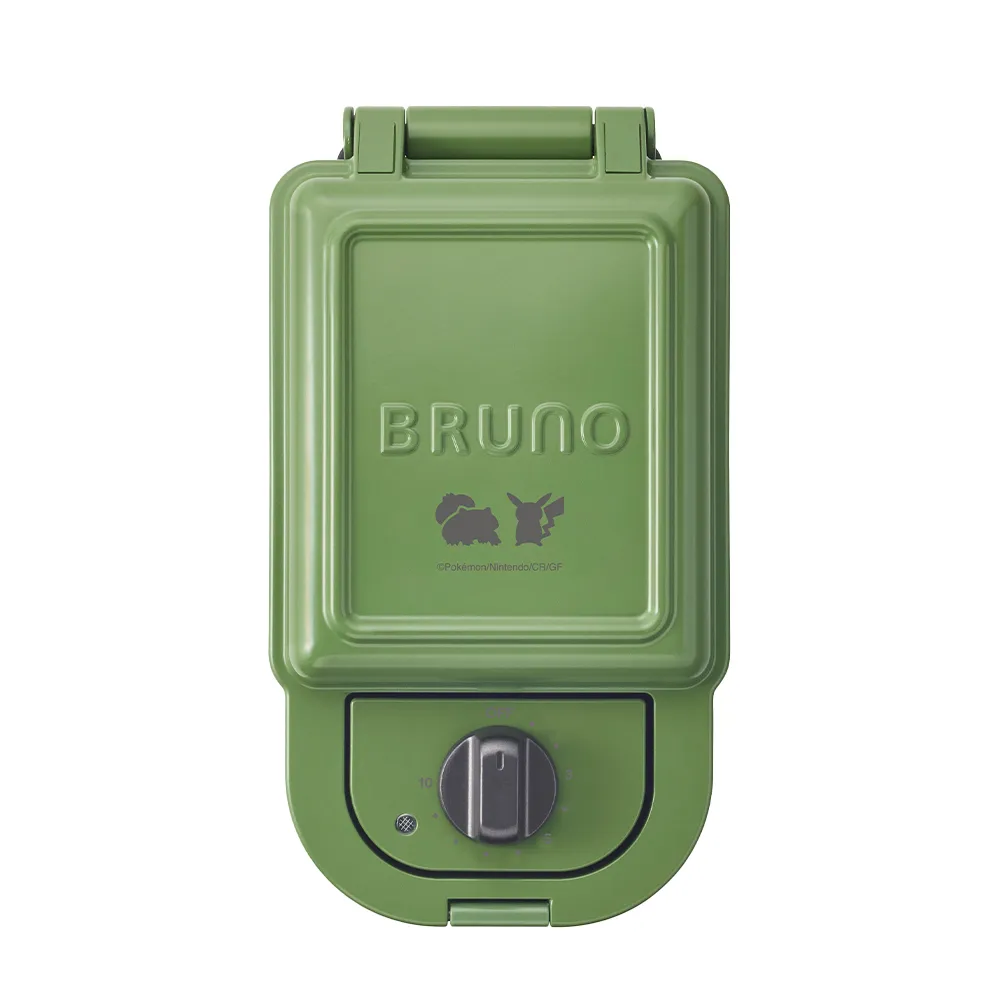 【BRUNO】寶可夢熱壓三明治機BOE131｜熱壓吐司機 (妙蛙種子+皮卡丘)