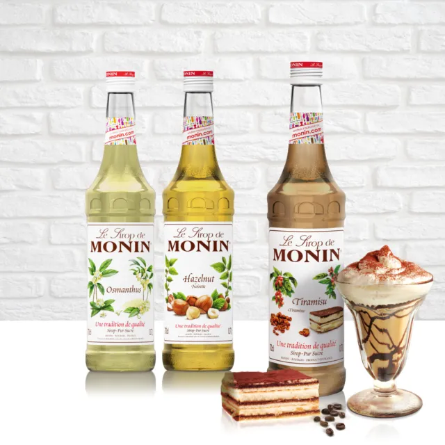 【MONIN】系列風味糖漿700ml(榛果風味/提拉米蘇風味)