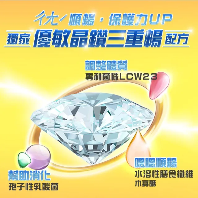 【白蘭氏】官方直營 木寡醣+乳酸菌粉狀 優敏配方 2盒(共120入 益生菌 膳食纖維)
