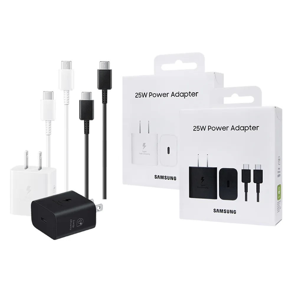【Samsung 三星】原廠新款 25W 超級快充+雙Type C線組 - 支援S25 S24系列(T2510 / 盒裝)