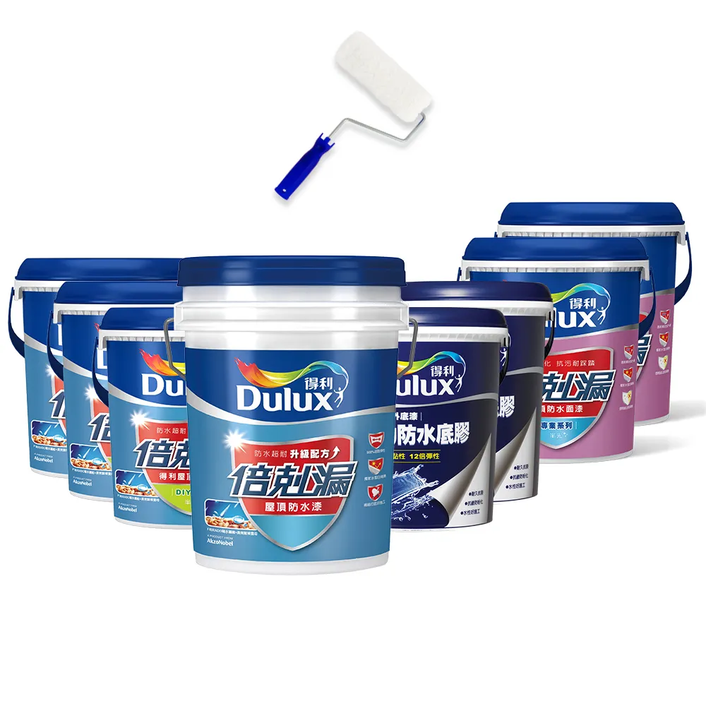 【得利】Dulux官方旗艦店★15坪加強版 A959倍剋漏屋頂防水組(防水漆 隔熱漆)
