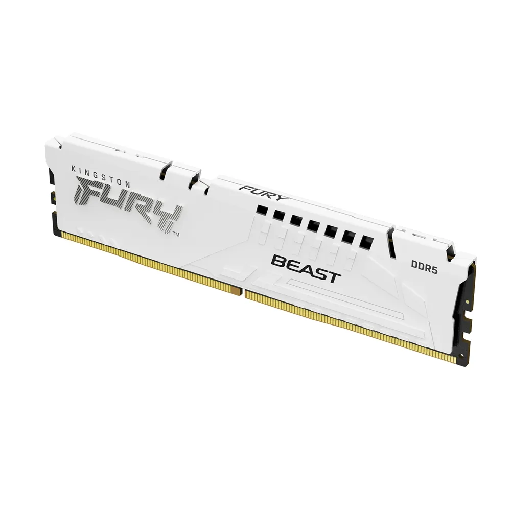 【Kingston 金士頓】FURY Beast DDR5 5600 32GB PC 記憶體 白 KF556C36BWEK2-32 *超頻(16GB x2)