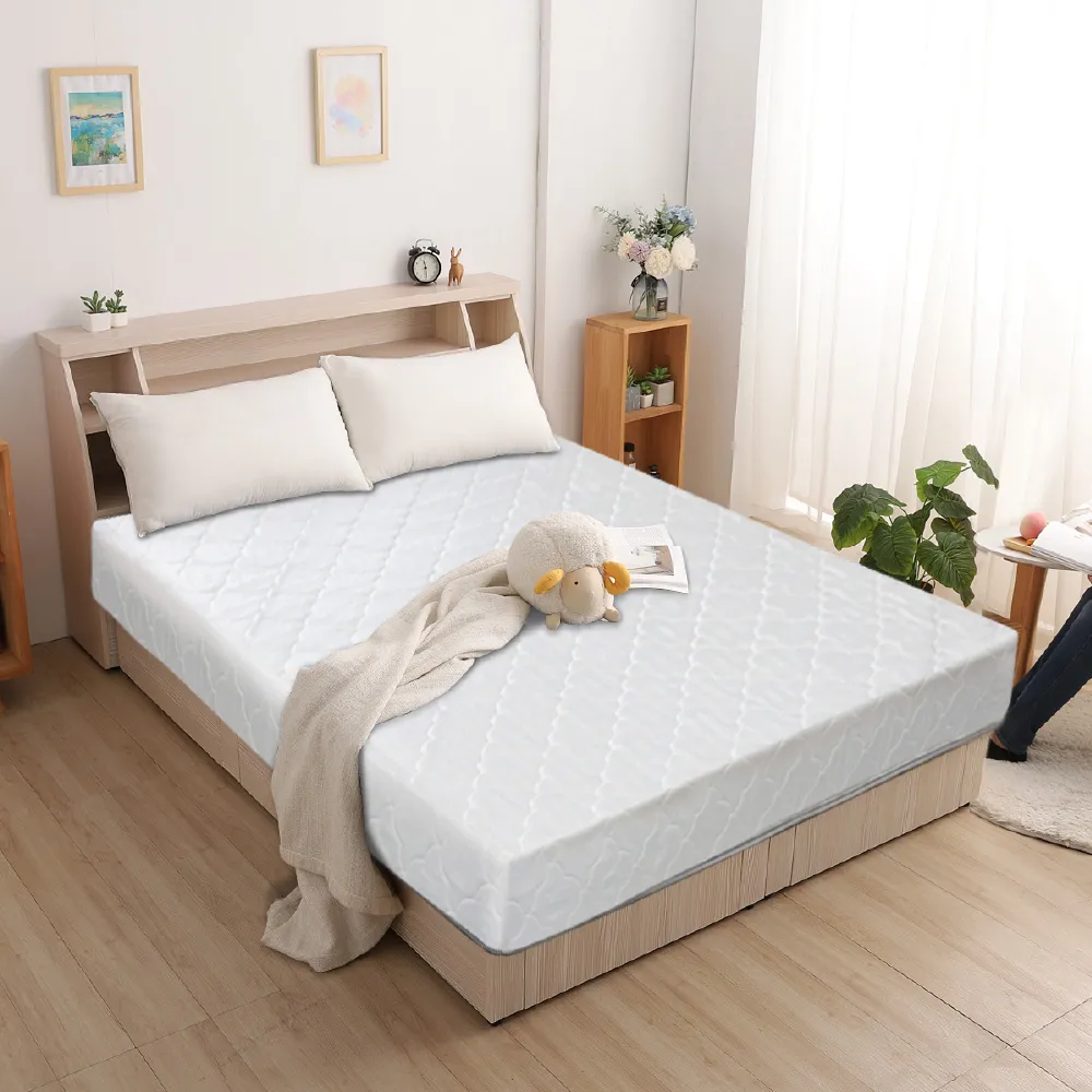 【ASSARI】雙人加大日式高彈力冬夏兩用彈簧床墊6x6.2尺x18cm