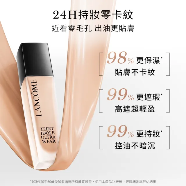 【LANCOME 蘭蔻】官方直營 零粉感超持久粉底SPF 48/ PA++(LANCOME/零粉感/粉底)