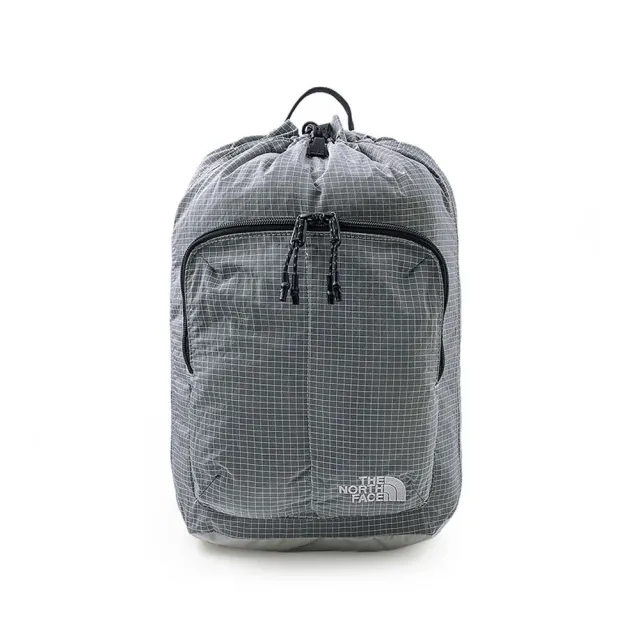 【The North Face】TNF 休閒 防潑水抽繩束口休閒後背包 NEVER STOP CINCH PACK 男 女 淺灰 (NF0A8JFXMYB)