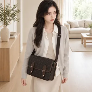 【LEEHER】雙11 老花包包/生日禮物/肩背包/情侶包/女生包包/女包/大號/單肩包女