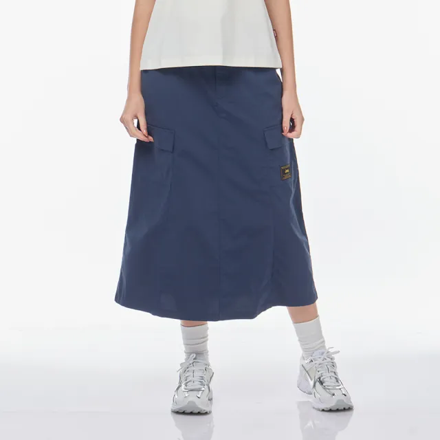 【JEEP】女裝 COOLMAX涼感休閒口袋長裙-深藍色