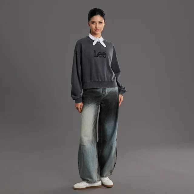 【Lee】女裝 牛仔褲 / 繭型牛仔褲 淺藍洗水 BARREL FIT / LB617131863