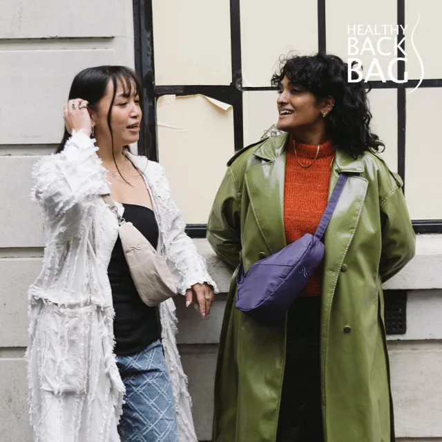 【HEALTHY BACK BAG】官方直營-再生材質 RECYCLED NYLON SLING 斜背包-洋李紫 男包 女包 側背包 斜背包