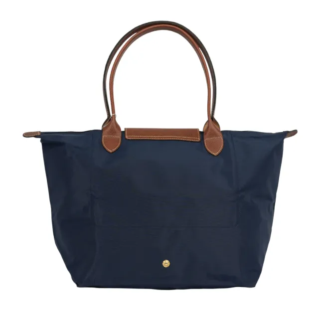 【LONGCHAMP】L號長把LE PLIAGE摺疊水餃包(海軍藍)