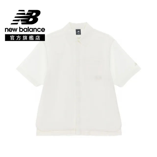 【NEW BALANCE】NB 襯衫短袖上衣_男性_米白/沙色任選_MT62F3L5SST_MT62F3L5TWF (亞版 版型正常)