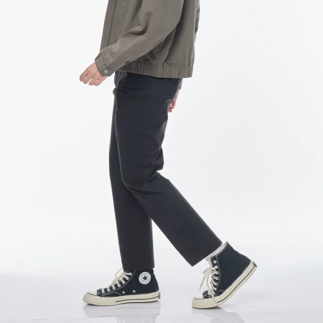 【JEEP】女裝 輕量彈性休閒長褲-深藍色