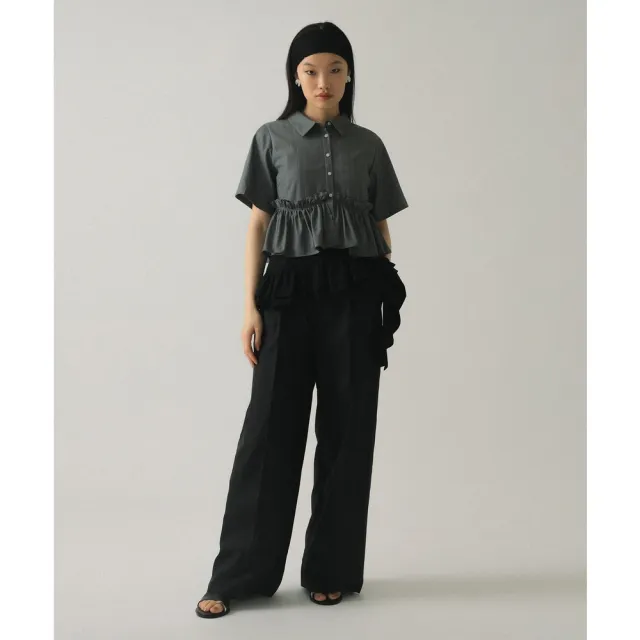【BEAMS】官方旗艦館 Ray BEAMS / 女裝 荷葉邊下擺 短版 襯衫