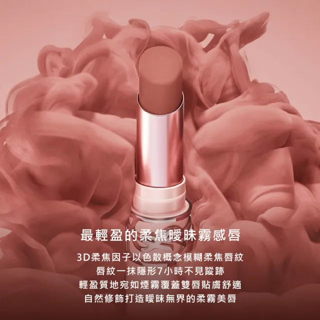 【YSL】官方直營 恆久完美粉光瓶煙霧彩妝組(恆久完美裸光無瑕粉底露+情挑裸吻煙霧唇膏)