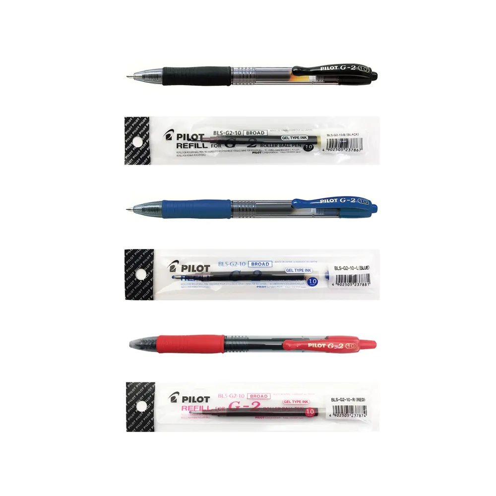 【PILOT 百樂】G-2鋼珠自動筆+芯 1.0(1筆+2芯)