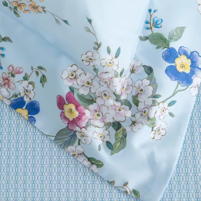 【WEDGWOOD】天絲純棉印花 薄被套床包 雙人四件組/單人組均一價(任選｜60支300織)