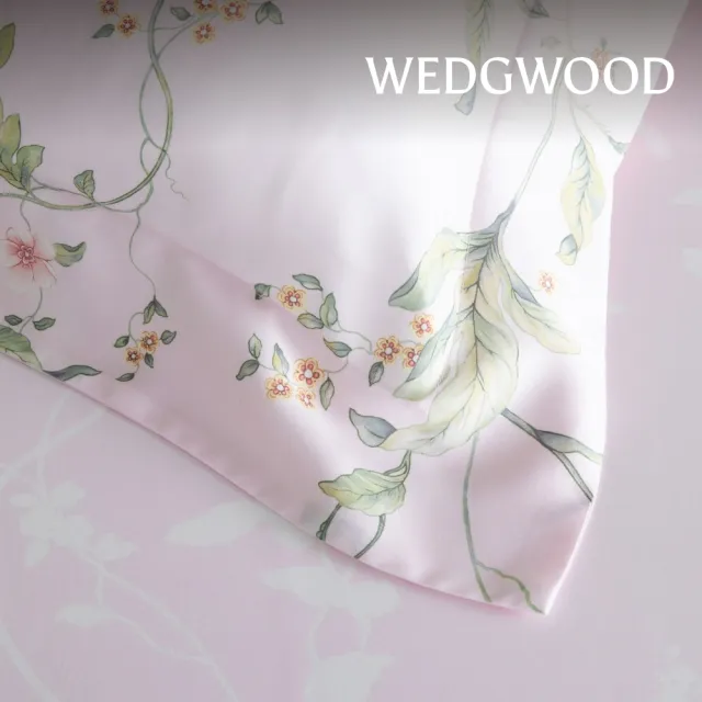 【WEDGWOOD】天絲純棉印花 雙人薄被套加大床包四件組 (加大任選｜60支300織)