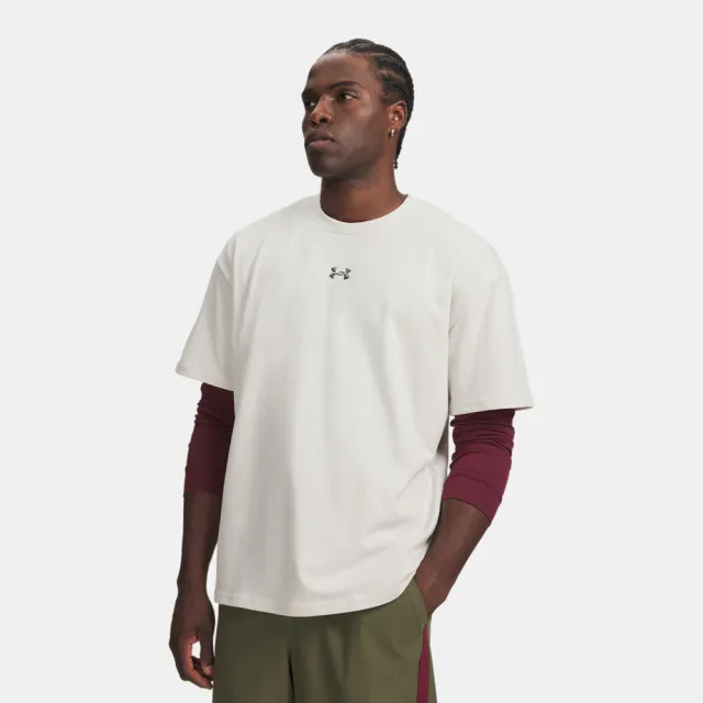 【UNDER ARMOUR】UA 男 HWT Metal Logo 短袖T-Shirt_6013618-110
