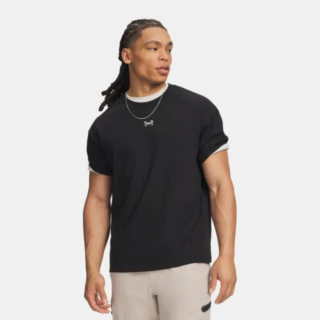 【UNDER ARMOUR】UA 男 HWT Metal Logo 短袖T-Shirt_6013618-008